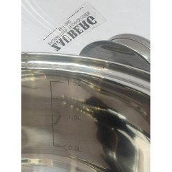 Ковш 1.9л.нерж. сфер. скл/кр  ZB-1.9 CS - Фото 2