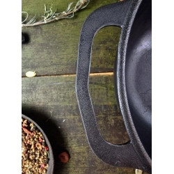 Сковорода Чугунная Литая Maysternya Т204 (Ø28см) | Глубокая 6 см, 3.4 кг