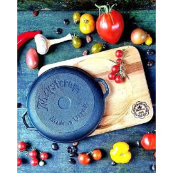 Сковорода-жаровня Maysternya Т1011-01 (Ø20см) | Порційна, з підставкою HoReCa, 1.92 кг