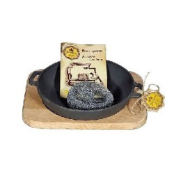 Сковорода-жаровня Maysternya Т1011-01 (Ø20см) | Порційна, з підставкою HoReCa, 1.92 кг