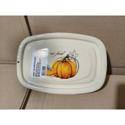 Емальований лоток 1 л Idilia «Гарбуз» (Гарбуз) для холодцю та зберігання.