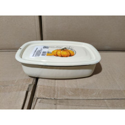 Эмалированный лоток 1л «Гарбуз» Idilia для холодца. Цена, купить в Украине.