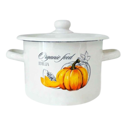 Кастрюля эмалированная 12л Idilia Тыква для консервации купить Харьков