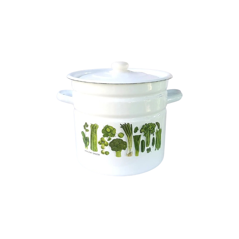 Кастрюля эмалированная 12л Idilia, Салат, цилиндрическая, оптом, индукция, украинский производитель, Новомосковск.