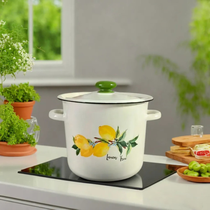 Емальовані каструлі