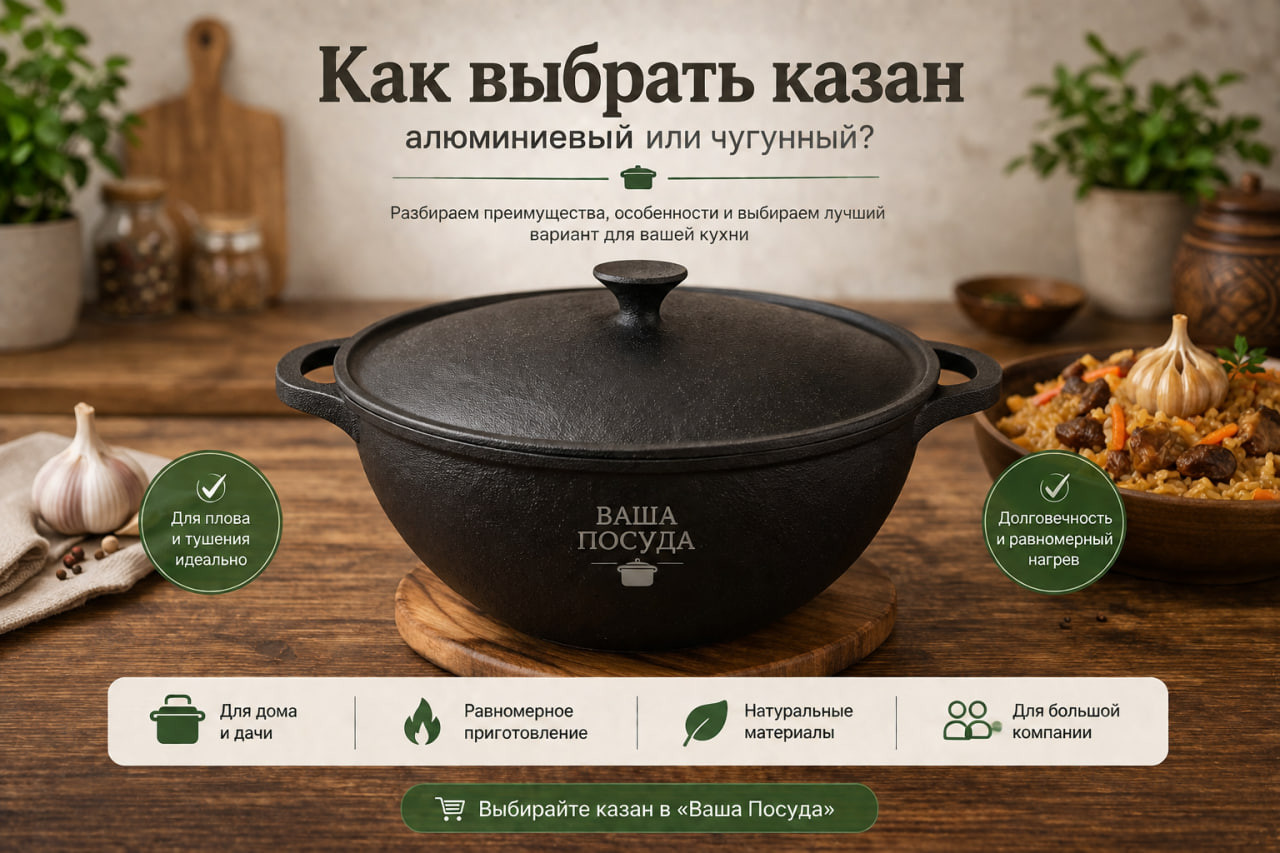 Как выбрать чугунный казан для дома, дачи и отдыха